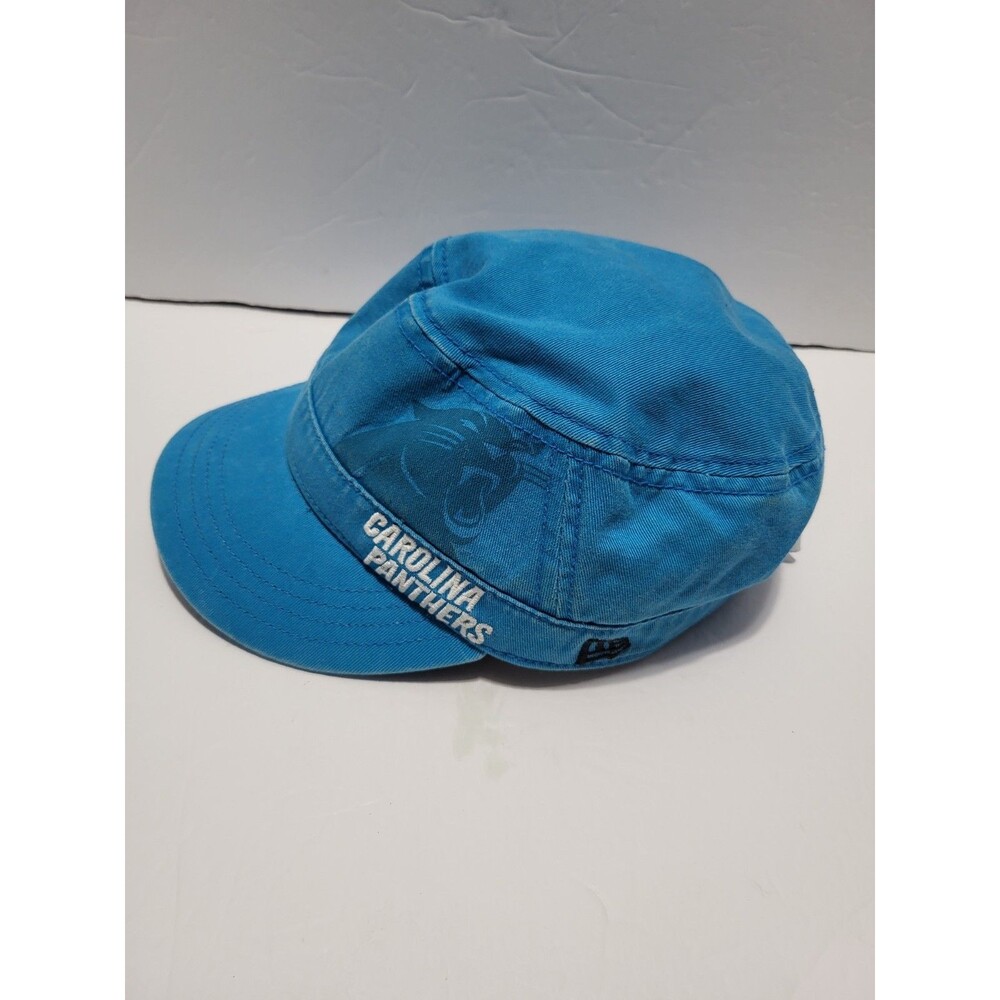 Carolina Panthers New Era Women's Military Cadet Hat NFL Adjustable Cap Blue